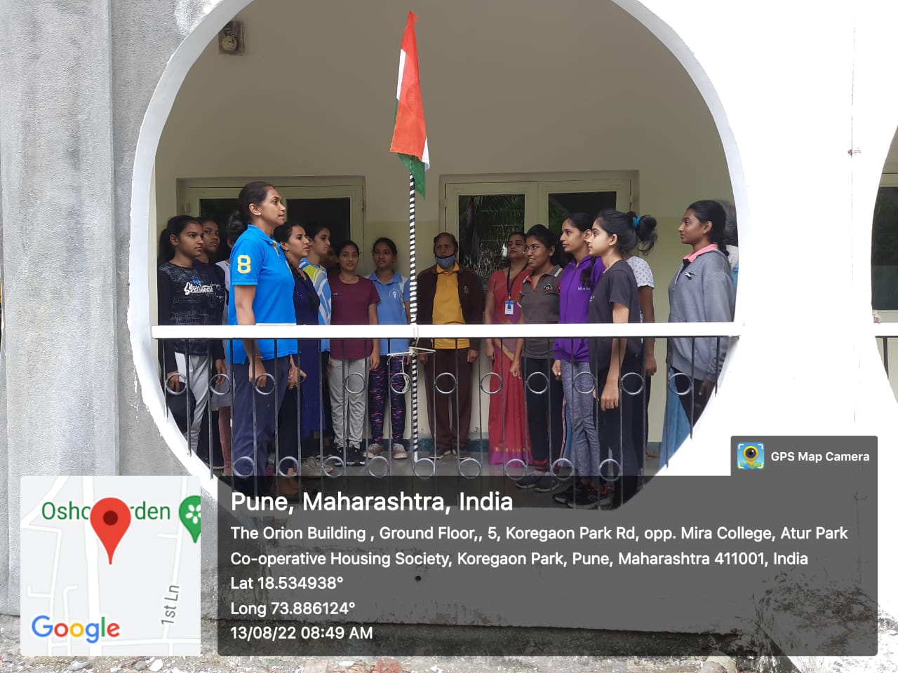 Hoisting the Flag at the Institution by Principal Incharge and Vice Principal 13-15 Aug